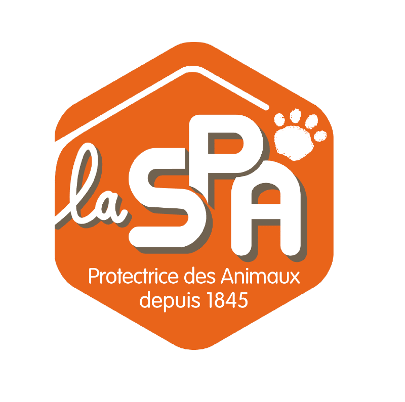 Logo officiel de la SPA, Société Protectrice des Animaux, fondée en 1845